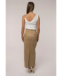 Jluxlabel Women's Shanti Faux Buckle Top