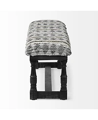 Upholstered Faux Leather Bench for Entryway Bedroom or Living Room