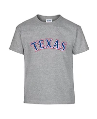 Soft As A Grape Big Boys and Girls 2-Pack Royal/Gray Texas Rangers T-Shirt Set
