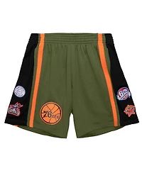 Mitchell & Ness Men's Green Philadelphia 76ers 1996-97 Hardwood Classics Flight Swingman Shorts