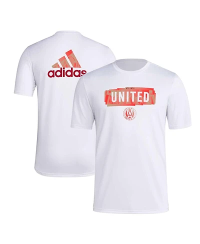 Adidas Men's White Atlanta United Fc Local Pop Aeroready T-Shirt