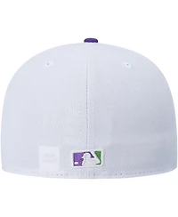 New Era Men's White Washington Nationals Side Patch 59FIFTY Fitted Hat