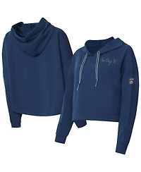 Concepts Sport Women's Navy San Diego Fc Elevation Tri-Blend Long Sleeve Pullover Hoodie