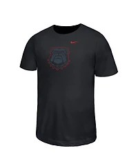 Nike Big Boys and Girls Black Georgia Bulldogs Legend Color Pop Performance T-Shirt
