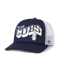 '47 Brand Men's Navy Chicago Cubs Meander Foam Trucker Snapback Hat
