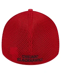 New Era Men's Red Chicago Blackhawks Active Subtle Camo 39THIRTY Flex Hat