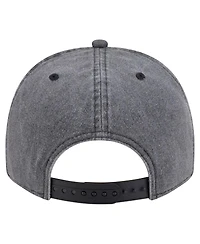 New Era Men's Charcoal Washington Capitals Throwback Washed A-Frame Pre-Curved 9FIFTY Snapback Hat