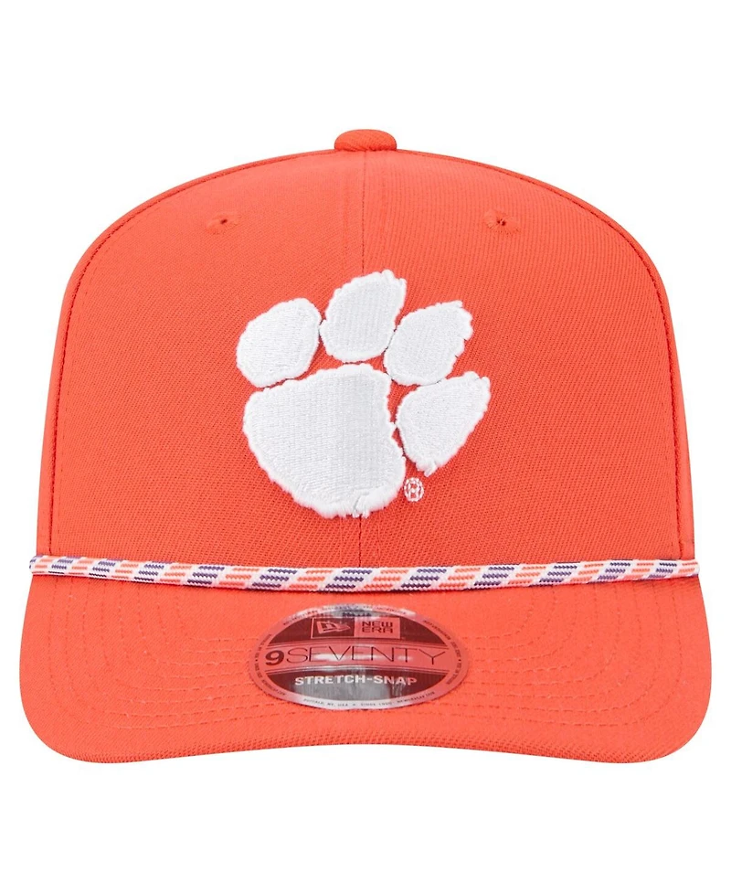 New Era Men's Orange Clemson Tigers Game Day Multi-Rope 9SEVENTY Stretch-Snap Hat
