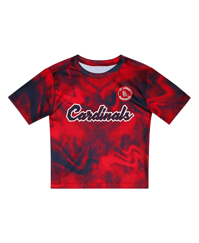 Outerstuff Preschool 2-Piece Red St. Louis Cardinals Hitter Infielder Set