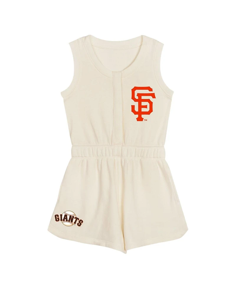Outerstuff Toddler Cream San Francisco Giants Power Tank Romper