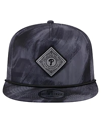 New Era Men's Navy Philadelphia Phillies Printed Golfer Snapback Hat