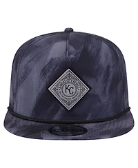 New Era Men's Navy Kansas City Royals Printed Golfer Snapback Hat
