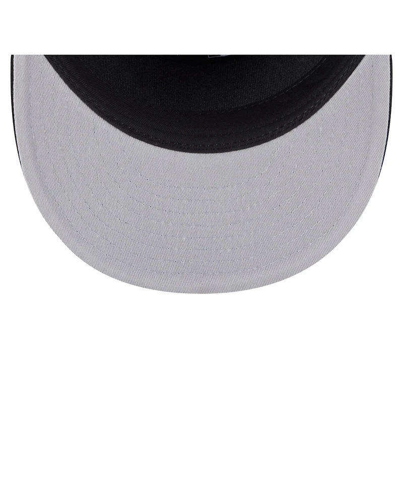 New Era Men's Black Boston Celtics Adventure Canvas Split Panel 9FIFTY Snapback Hat