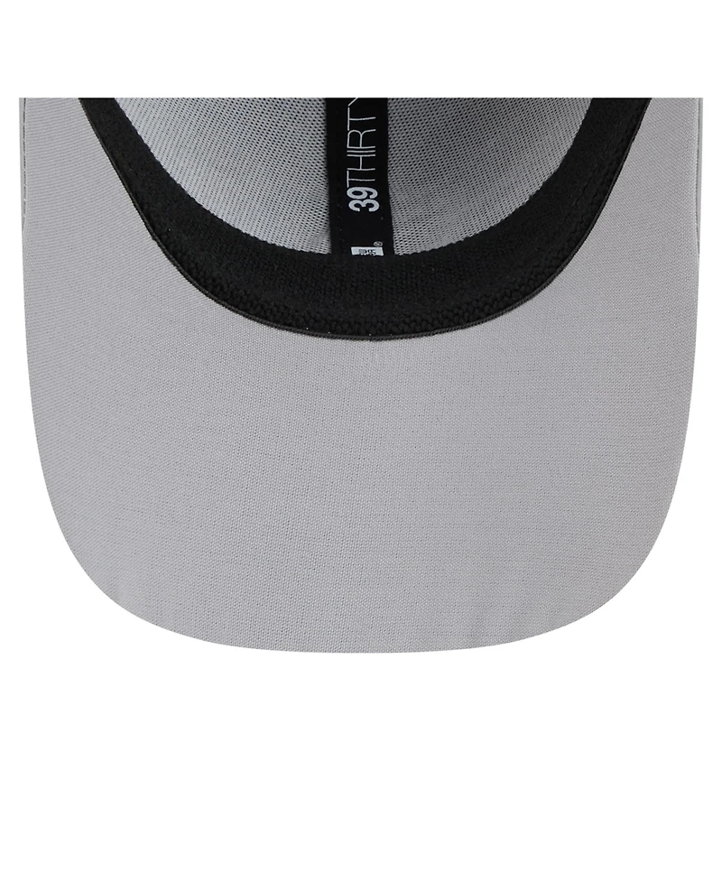 New Era Men's Gray Chicago White Sox Linear 39THIRTY Flex-Fit Hat