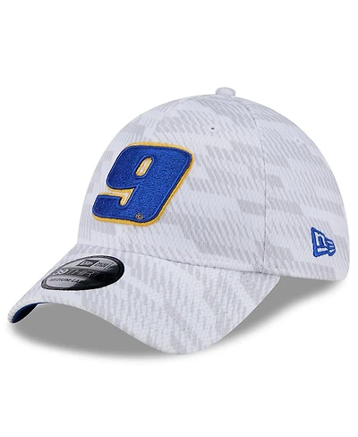 New Era Men's White Chase Elliott 39THIRTY Graded Flex Hat