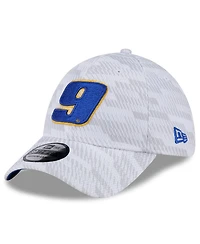 New Era Men's White Chase Elliott 39THIRTY Graded Flex Hat
