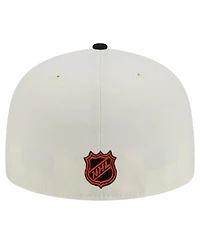 New Era Men's White Philadelphia Flyers Chrome Two-Toned 59FIFTY Fitted Hat