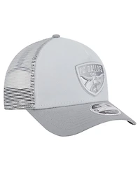 New Era Men's Gray Fc Dallas Color Pack 9FORTY A-Frame Adjustable Trucker Hat