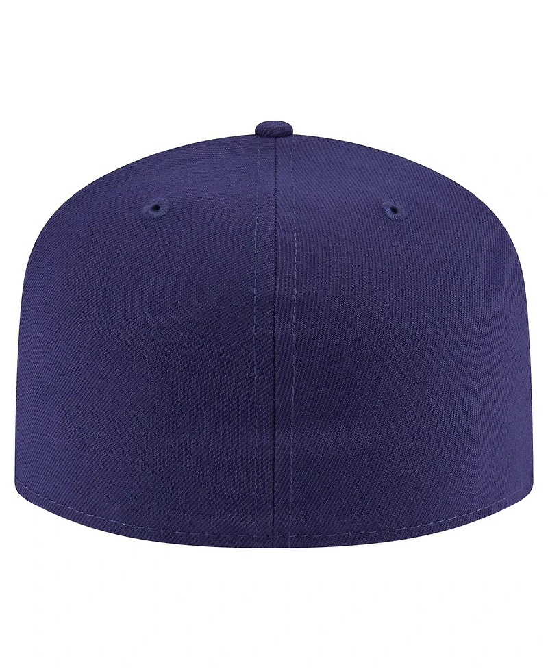 New Era Men's Navy La Galaxy Color Pack A-Frame 59FIFTY Fitted Hat