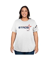 New Era Women's White Houston Astros 2025 City Connect Plus Size T-Shirt