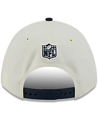 New Era Men's Cream/Navy Houston Texans 2025 Nfl Draft 9FORTY A-Frame M-Crown Adjustable Hat