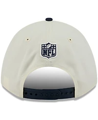 New Era Men's Cream/Navy Chicago Bears 2025 Nfl Draft 9FORTY A-Frame M-Crown Adjustable Hat