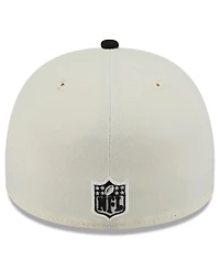 New Era Men's Cream/Black Cincinnati Bengals 2025 Nfl Draft A-Frame 59FIFTY Fitted Hat