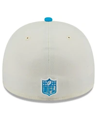 New Era Men's Cream/Blue Carolina Panthers 2025 Nfl Draft A-Frame 59FIFTY Fitted Hat