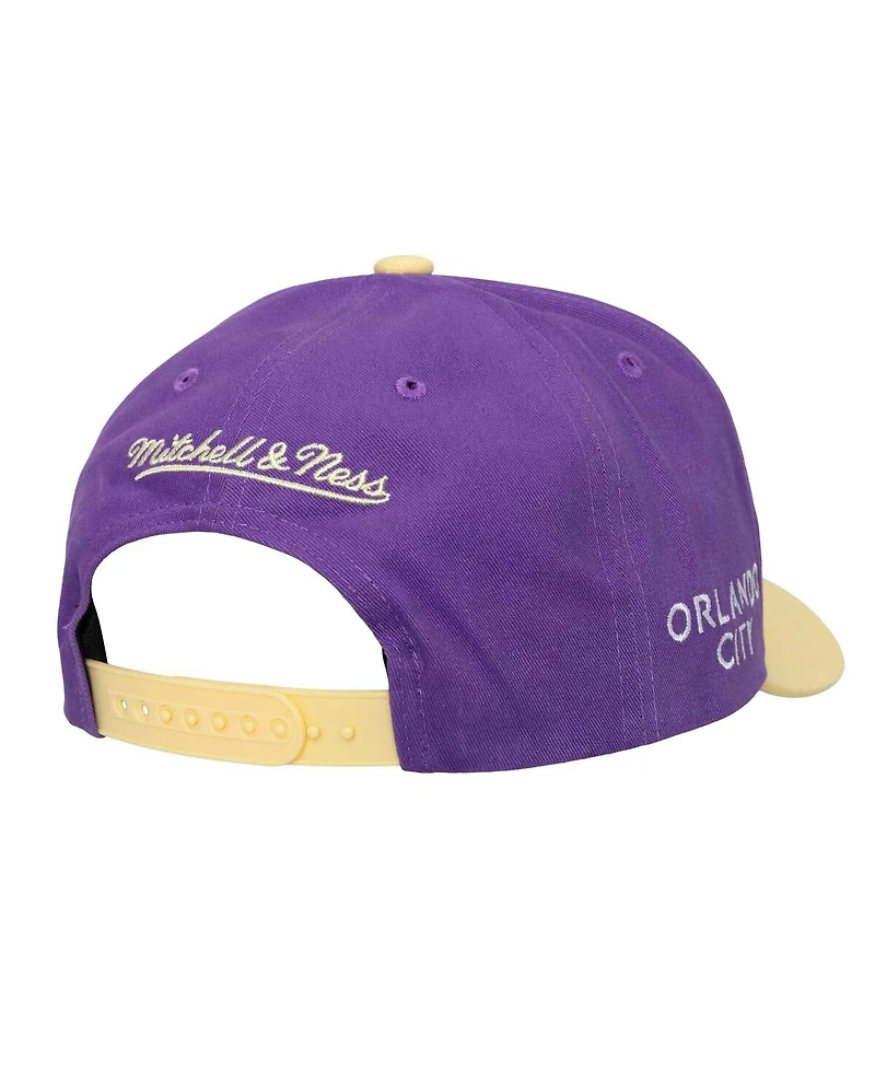 Mitchell & Ness Men's Cream Orlando City Sc Brushed Off Pro Crown Snapback Hat