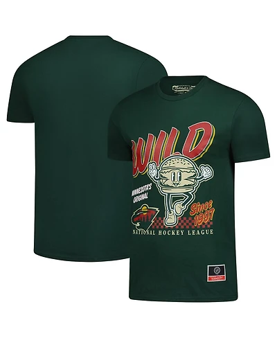 Mitchell & Ness Men's Green Minnesota Wild Local Food T-Shirt