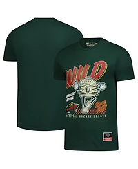 Mitchell & Ness Men's Green Minnesota Wild Local Food T-Shirt