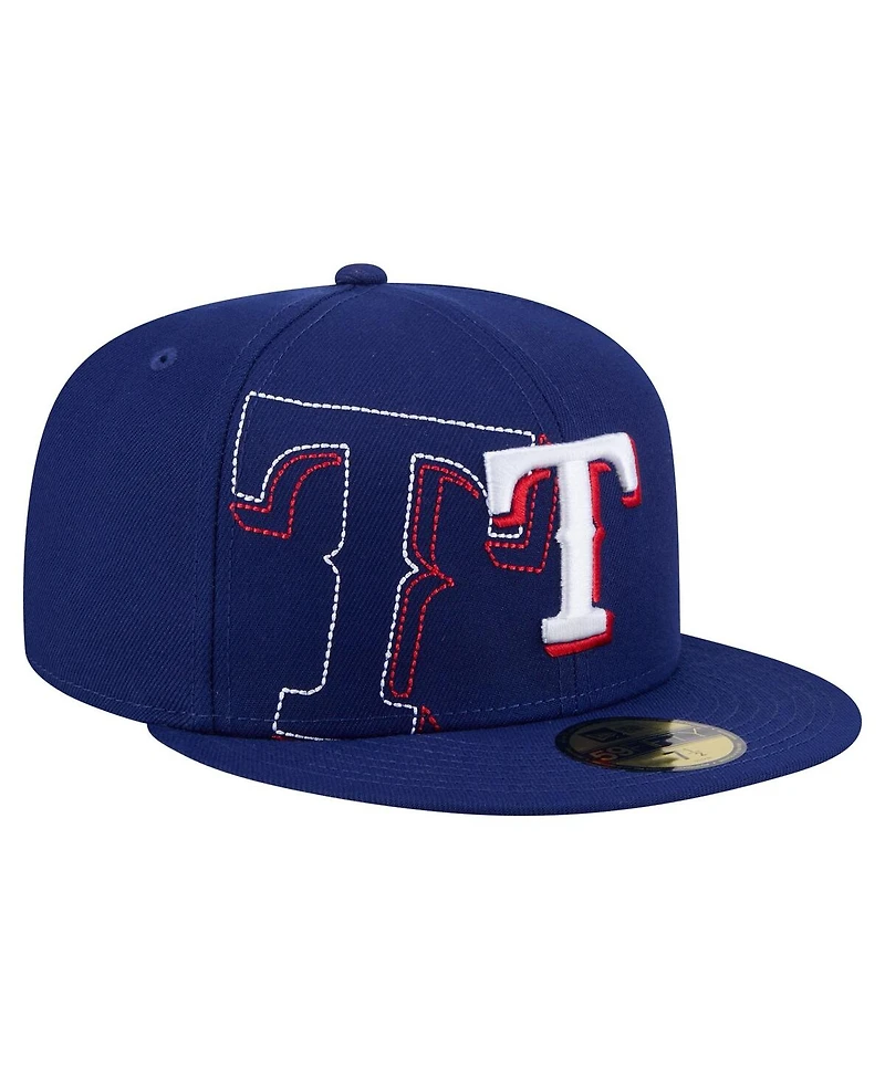 New Era Men's Royal Texas Rangers Yarn Stitch 59FIFTY Fitted Hat