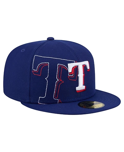 New Era Men's Royal Texas Rangers Yarn Stitch 59FIFTY Fitted Hat