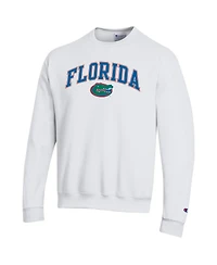 Champion Men's White Florida Gators Arch Over Logo Pullover Sweatshirt