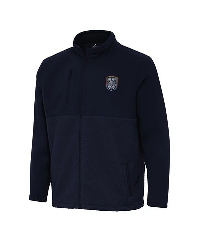 Antigua Men's Navy San Diego Fc Daily Fused Full-Zip Jacket
