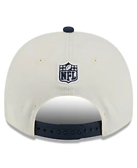 New Era Men's Cream/Navy Dallas Cowboys 2025 Nfl Draft A-Frame 9FIFTY Snapback Hat