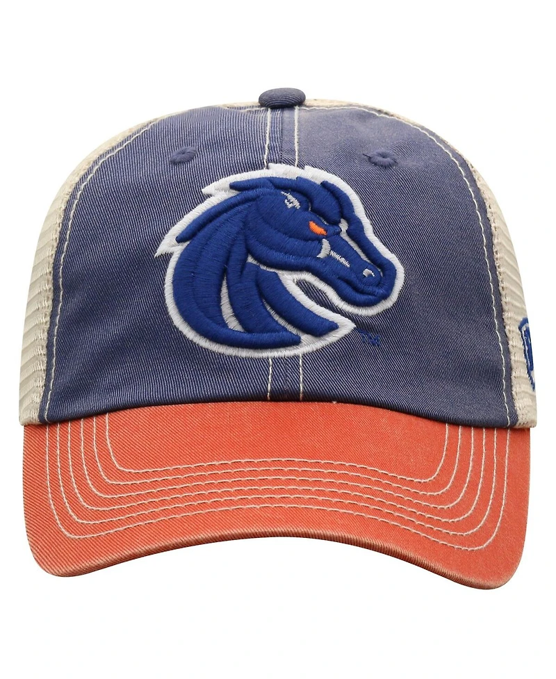 Top of the World Men's Royal/Orange Boise State Broncos Off Road Adjustable Trucker Hat