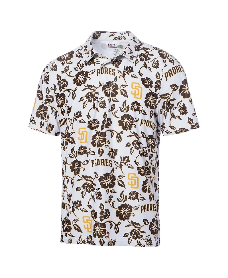 Reyn Spooner Men's White San Diego Padres Pua Performance Polo Shirt