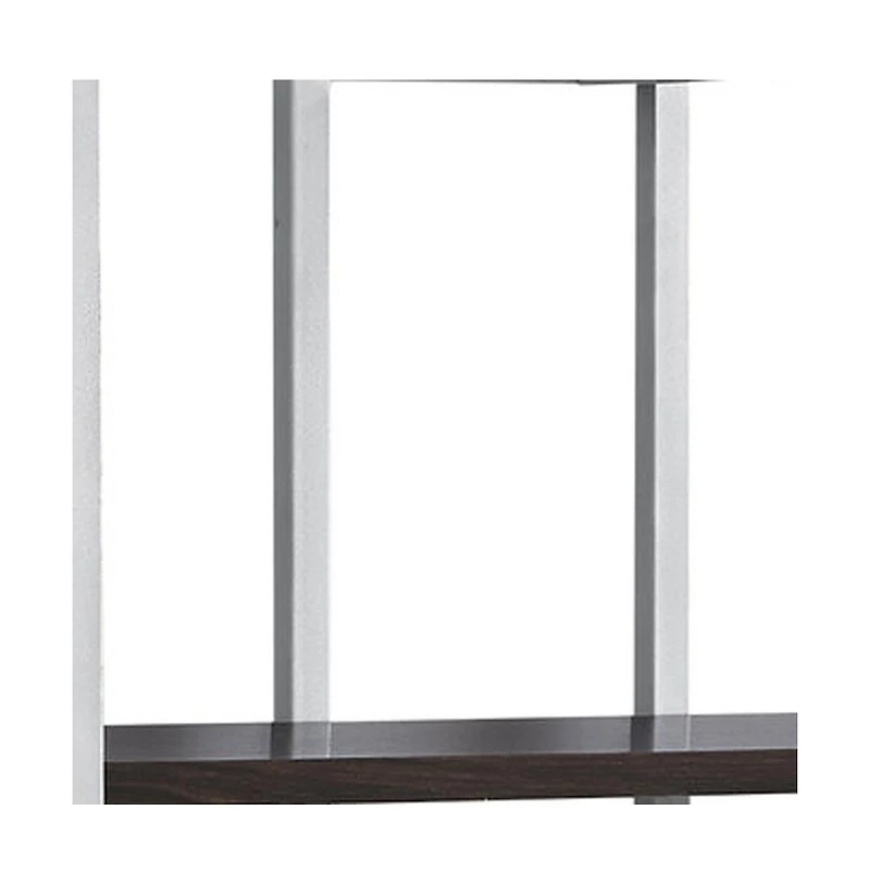 Metal 4-Tier Bookshelf – Open Shelving Unit for Home or Office