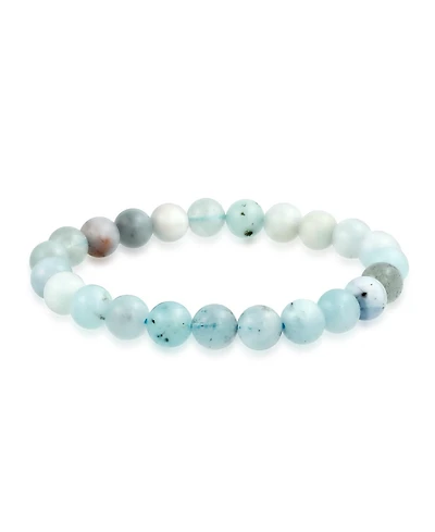 Bling Jewelry Natural Multi Color Round Beads 8MM Strand Stackable Stretch Bracelet