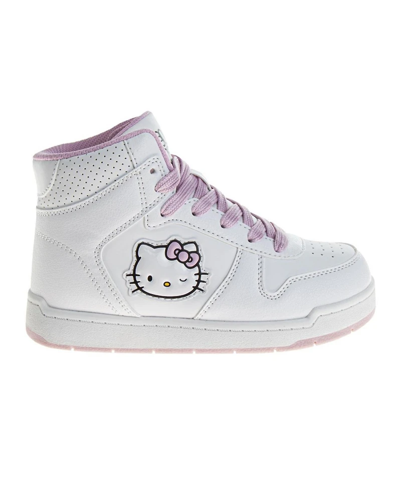 Hello Kitty Little and Big Girls Lace Up High Top Sneakers