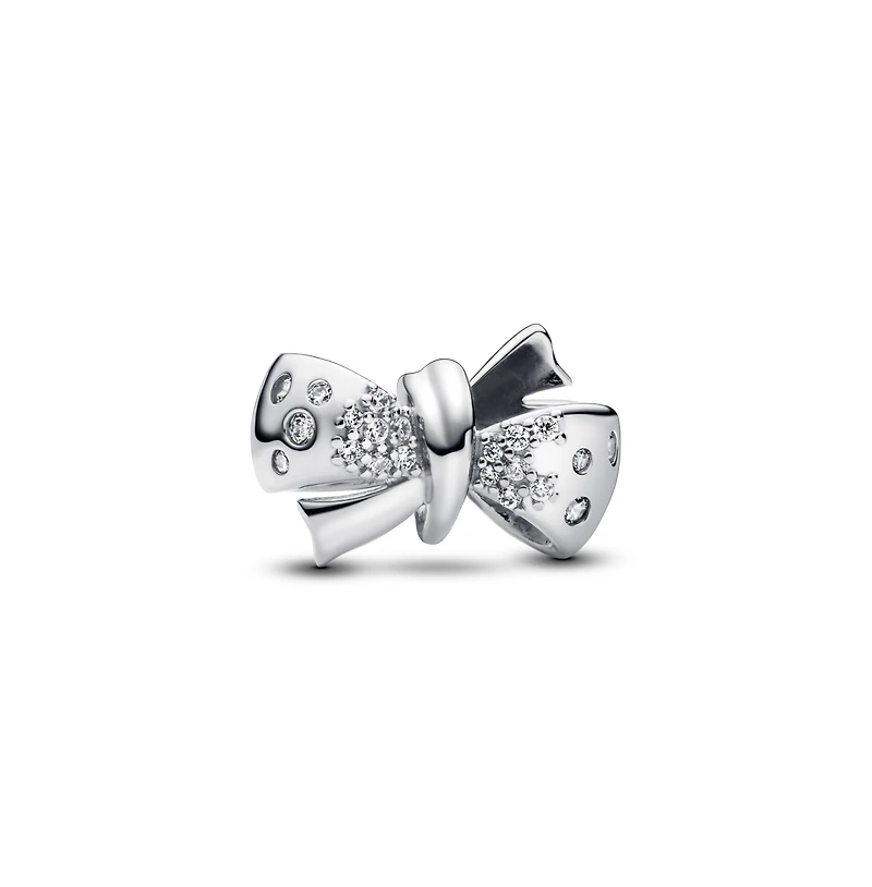 Pandora Sterling Silver Sparkling Bow Charms