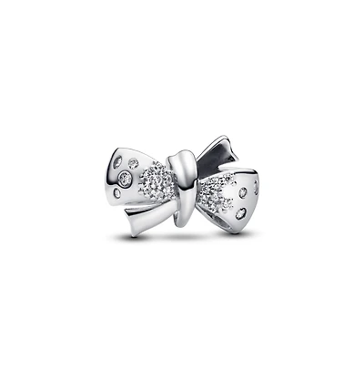 Pandora Sterling Silver Sparkling Bow Charms