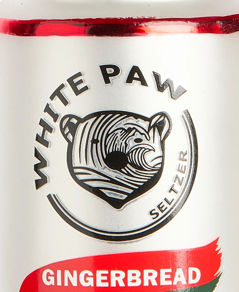 Holiday Lane Foodie and Spirits White Paw Can with Bear Ornament, Created for Macy's
