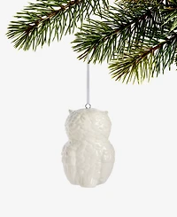 Holiday Lane Nordic Wonderland Ceramic Owl Ornament, Macy's Exclusive