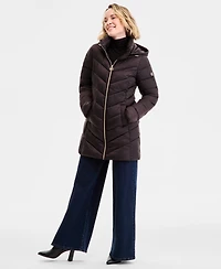 Michael Michael Kors Petite Hooded Packable Puffer Coat, Exclusively at Macy's