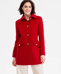 Michael Kors Women's Collared Button-Front Coat
