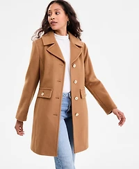 Michael Kors Women's Collared Button-Front Coat, Exclusively at Macy's