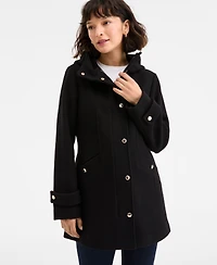 Michael Kors Women's Hooded Button-Front Coat, Exclusively at Macy's