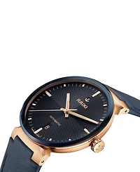 Rado Unisex Swiss Automatic Florence Blue Leather Strap Watch 39mm